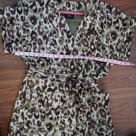 J. Crew Wrap Dress Animal Print - Picture 11 of 13